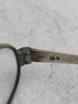 Lot 2044 - A Pair of George IV Silver Spectacles in a Silver-Mounted Shagreen Case