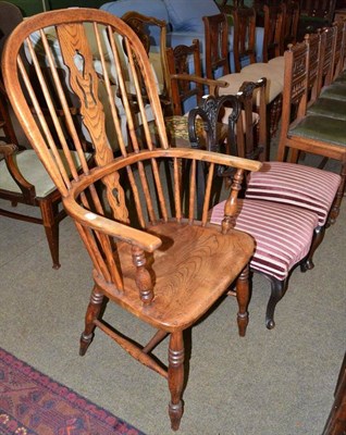 Lot 762 - Two nursing chairs and a Windsor chair