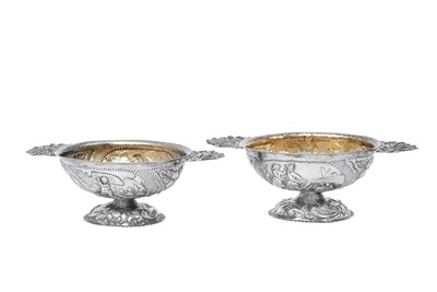 Lot 2074 - A Pair of Dutch or German Silver Brandy-Bowls