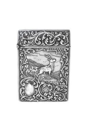 Lot 2053 - An Edward VII Silver Card-Case