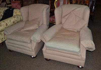 Lot 772 - Pair of 1950's armchairs