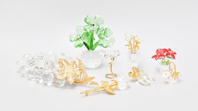 Lot 90 - A Collection of Swarovski Crystal Miniatures,...