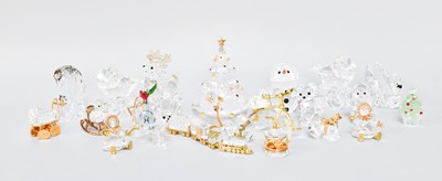 Lot 36 - A Collection of Swarovski Crystal Miniatures,...