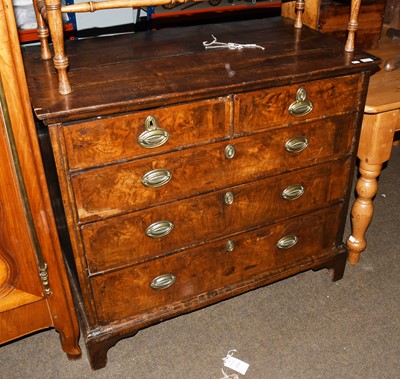 Lot 1233 - An Early 18th Century Walnut Chest of Drawers,...