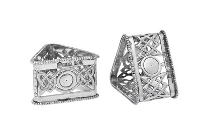 Lot 2107 - A Pair of Irish Provincial Silver Napkin-Rings