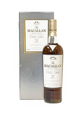 Lot 3179 - Macallan 21 Year Old Fine Oak Single Malt...