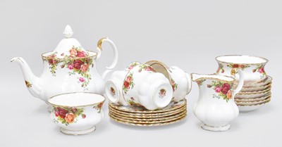 Lot 78 - A Royal Albert Porcelain Tea Set, decorated in...