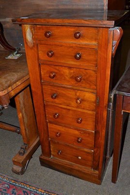 Lot 793 - A mahogany Wellington chest, width 48cm