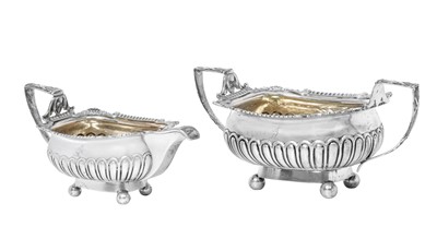 Lot 2019 - A George III Silver Cream-Jug and Sugar-Bowl