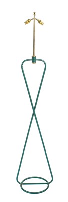 Lot 393 - Two 1950s Floor Lamps, twist frames on...