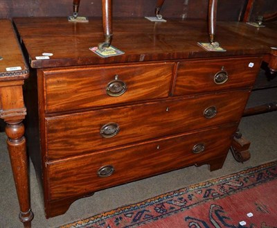 Lot 797 - A 19th century mahogany three height chest of drawers