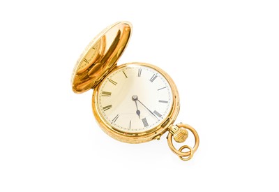 Lot 242 - A Lady's 18 Carat Gold Fob Watch, case stamped...