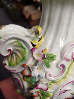 Lot 24 - xxA Derby Porcelain Potpourri Vase with...