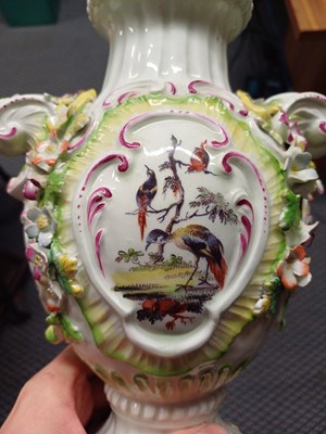 Lot 24 - xxA Derby Porcelain Potpourri Vase with...