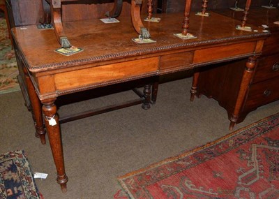 Lot 800 - A Victorian mahogany table with frieze drawer