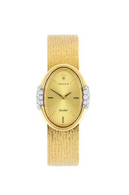 Lot 2189 - Rolex: A Lady's 18 Carat Gold Diamond Set...
