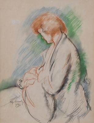 Lot 1168 - Philip Naviasky (1894-1983) Mother and baby...