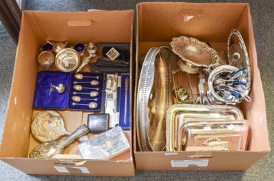 Lot 177 - A Collection of Assorted Silver and Silver...