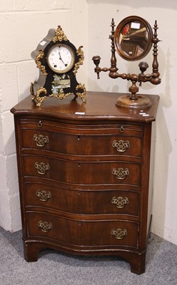 Lot 1359 - A Reproduction Mahogany Bachelor's Chest, with...