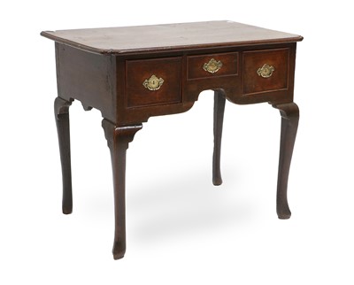 Lot 811 - A George III Oak Kneehole Dressing Table, 2nd...