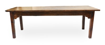 Lot 820 - An Ash and Oak Joined Farmhouse Table, 19th...