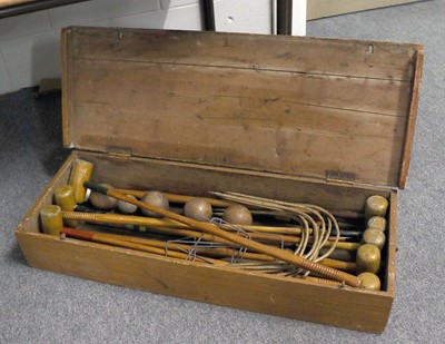 Lot 1330 - A Croquet Set, in case