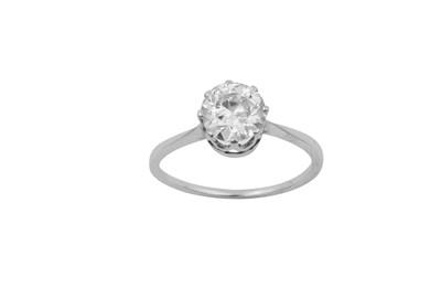 Lot 2272 - A Diamond Solitaire Ring the round brilliant...