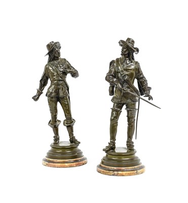 Lot 156 - Charles Anfrie (1833-1905): A Pair of Bronze...