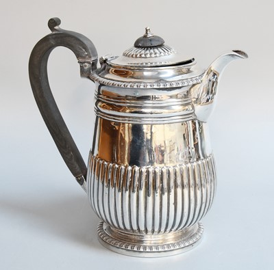 Lot 45 - A George III Silver Coffee-Biggin, by Joseph...