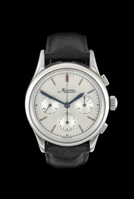 Lot 2181 - Minerva: A Limited Edition Silver Chronograph...