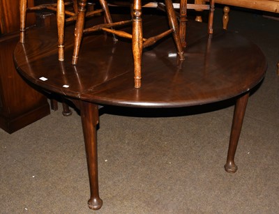 Lot 1241 - A George II Mahogany Gate Leg Dining Table, on...