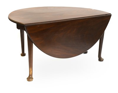 Lot 1295 - A George II Mahogany Gate Leg Dining Table, on...