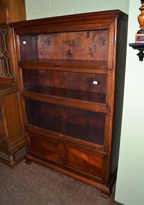 Lot 823 - A Globe Wernicke style four section bookcase