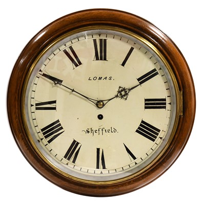 Lot 783 - An Oak Wall Timepiece, Signed Lomas, Sheffield,...