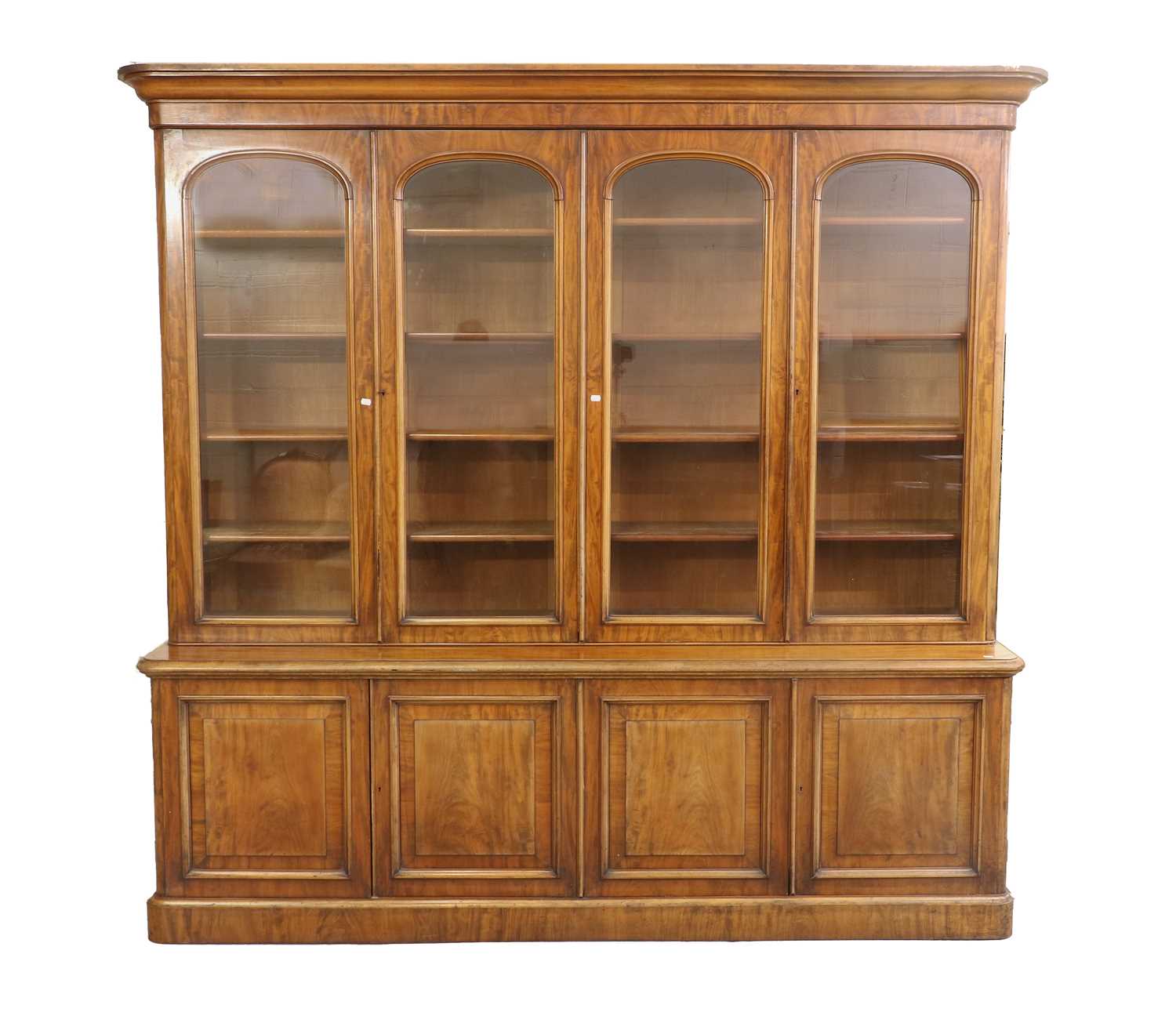 Lot 922 - A Victorian Mahogany Four-Door Library...
