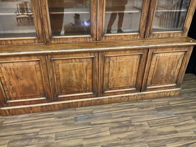 Lot 922 - A Victorian Mahogany Four-Door Library...