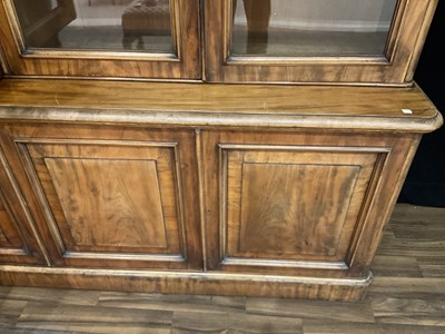 Lot 922 - A Victorian Mahogany Four-Door Library...