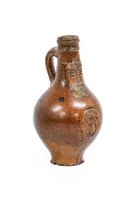 Lot 80 - A Small Rhennish Stoneware Bellarmine, 17th...