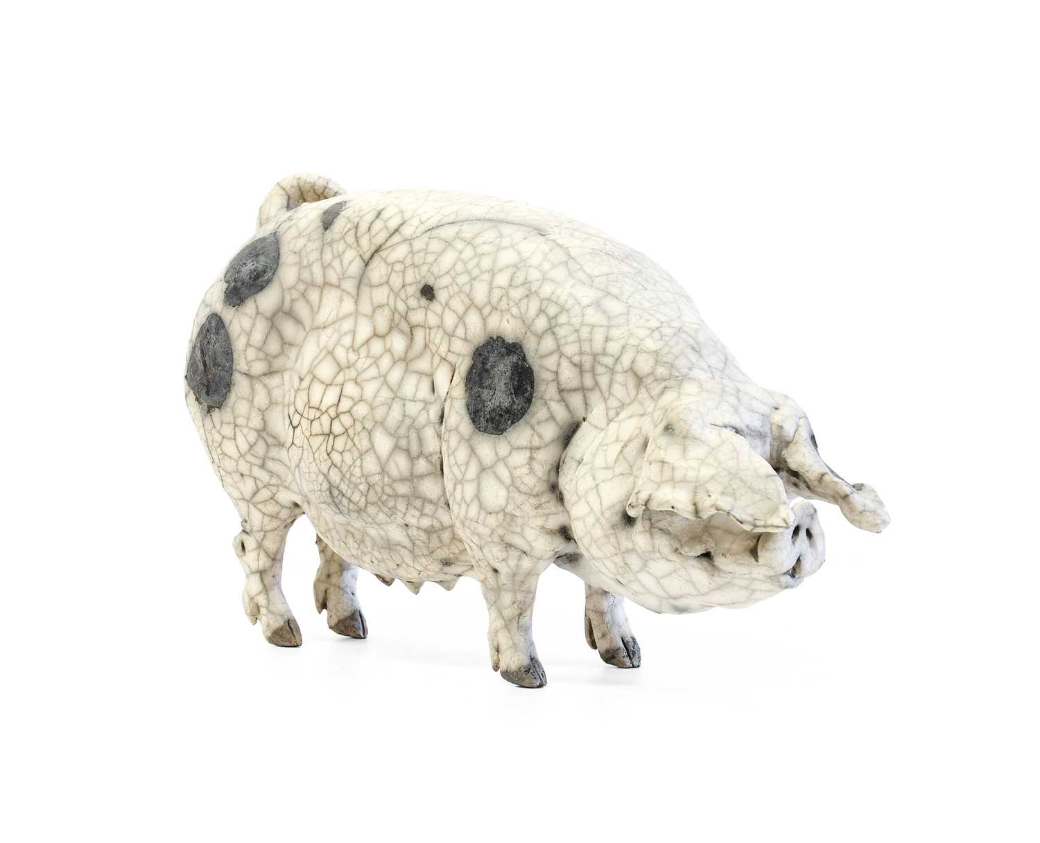 Lot 334 - Christine Cummings (b.1969): A Raku Pottery...