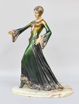 Lot 146 - An Art Deco Style Cold Cast Bronze Composite...