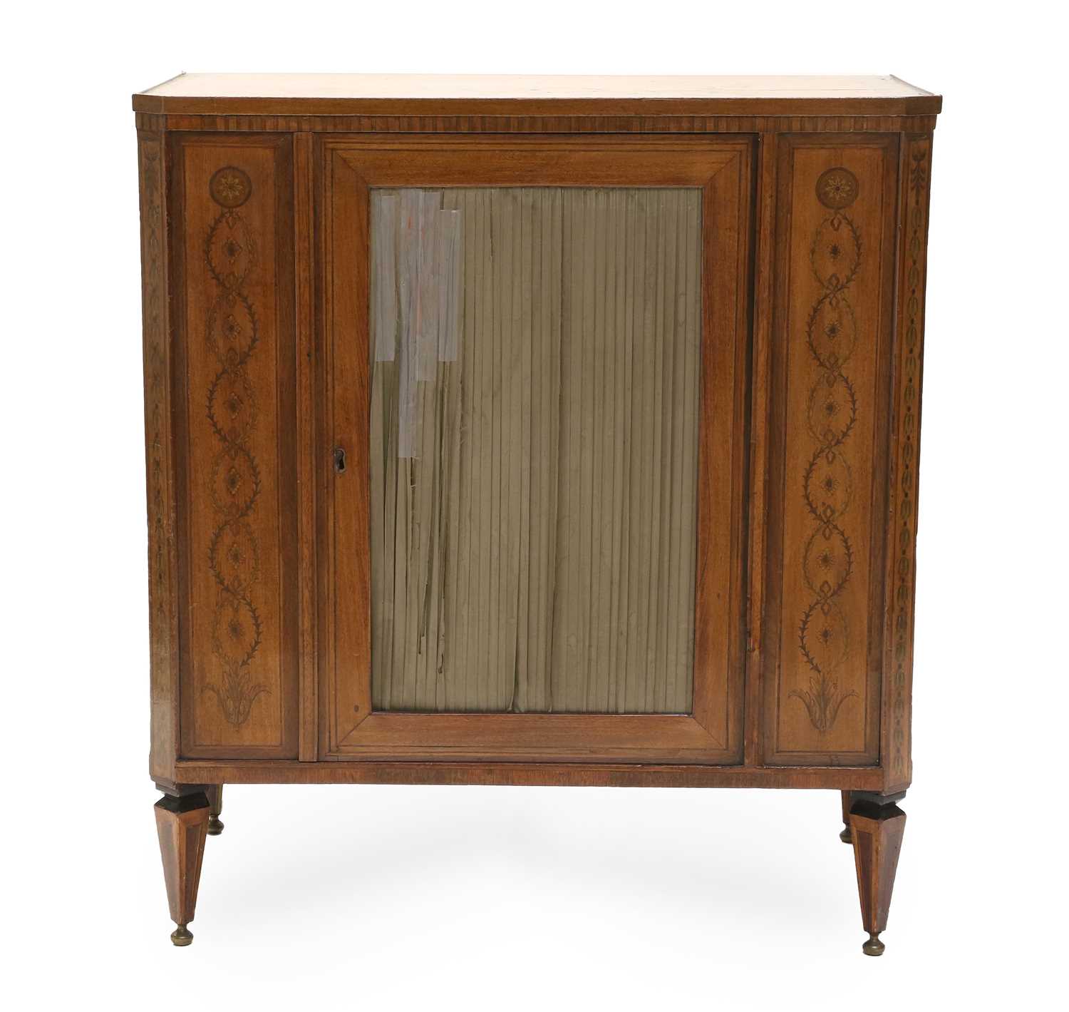 Lot 883 - A George III Satinwood, Marquetry-Inlaid and...