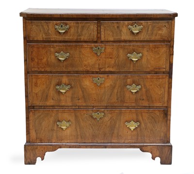 Lot 316 - A George II Figured Walnut, Crossbanded and...