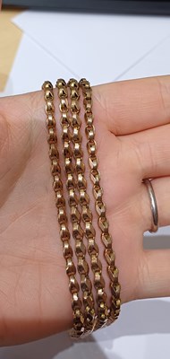 Lot 183 - A Guard Chain, with applied plaque stamped '9C'...