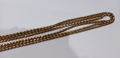 Lot 183 - A Guard Chain, with applied plaque stamped '9C'...
