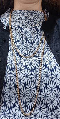 Lot 183 - A Guard Chain, with applied plaque stamped '9C'...