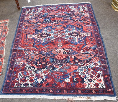 Lot 1000 - Kuba Rug, the indigo field with central...