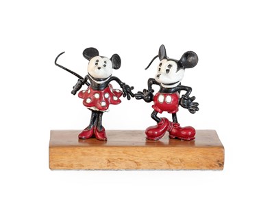 Lot 600 - 'The Happy Couple' A Rare Pair of Mickey &...