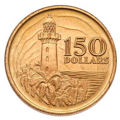 Lot 212 - Singapore, Gold $150 1969, struck to...