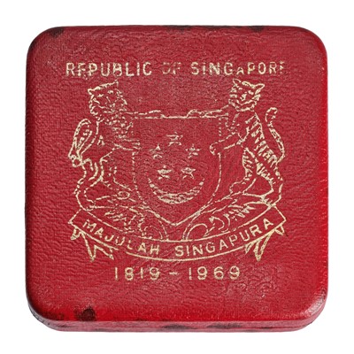 Lot 212 - Singapore, Gold $150 1969, struck to...