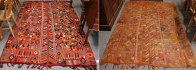 Lot 1021 - Iraqi Marsh Arab Flat Weave Rug, woven in two...